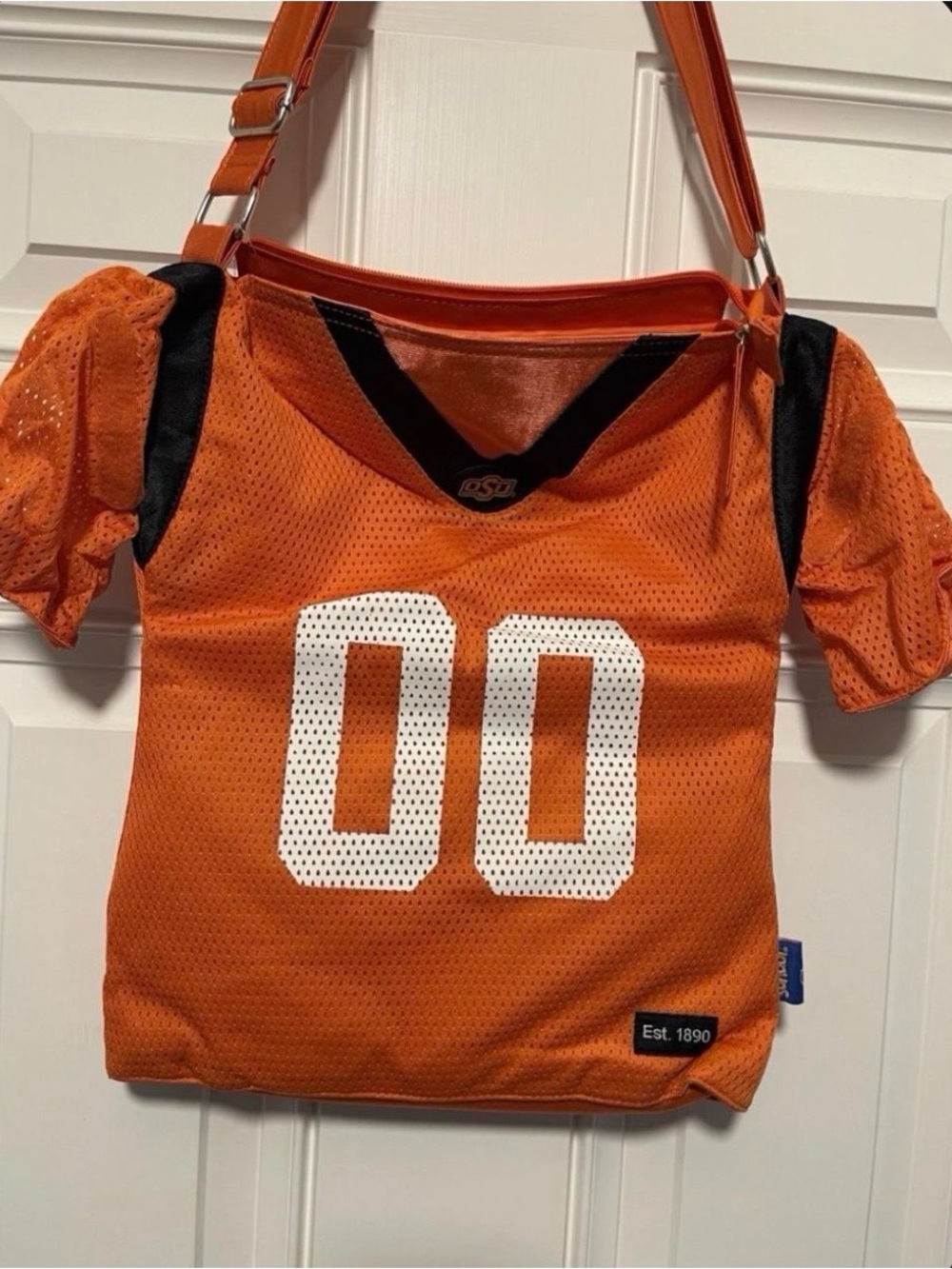 OSU Oklahoma State Orange Football Jersey Messenger Purse - New